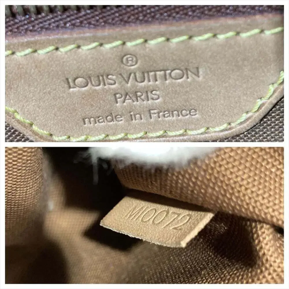 LOUIS VUITTON Authentic Brown Monogram Canvas Mini Looping Shoulder Bag